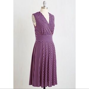 Karina Dresses peggy in almond dots